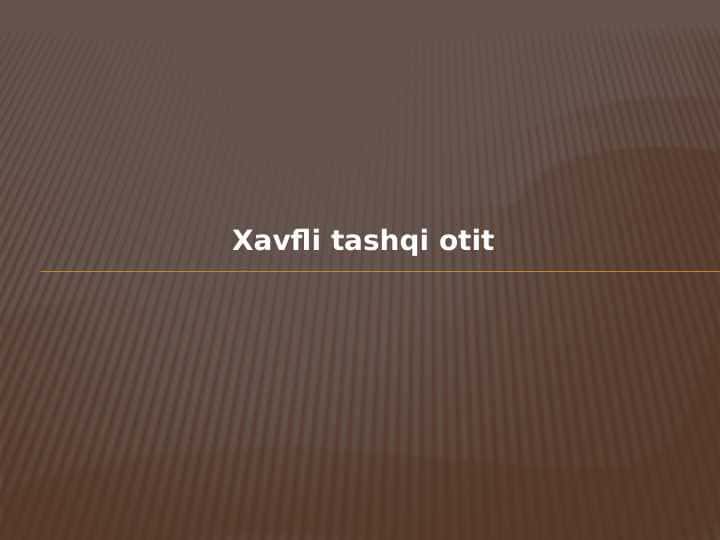 Xavfli tashqi otit