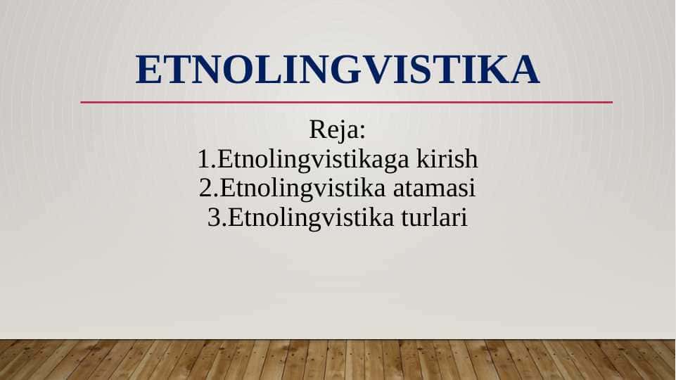 Etnolingvistika