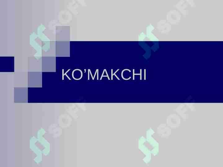 KO’MAKCHi