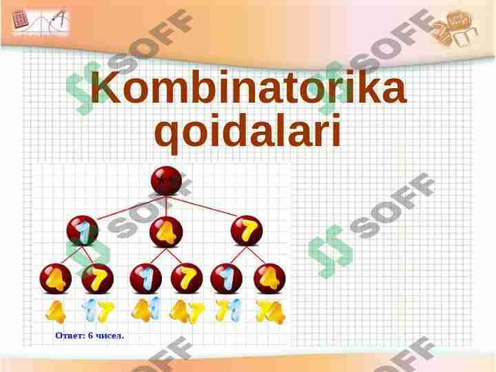 Kombinatorika qoidalari