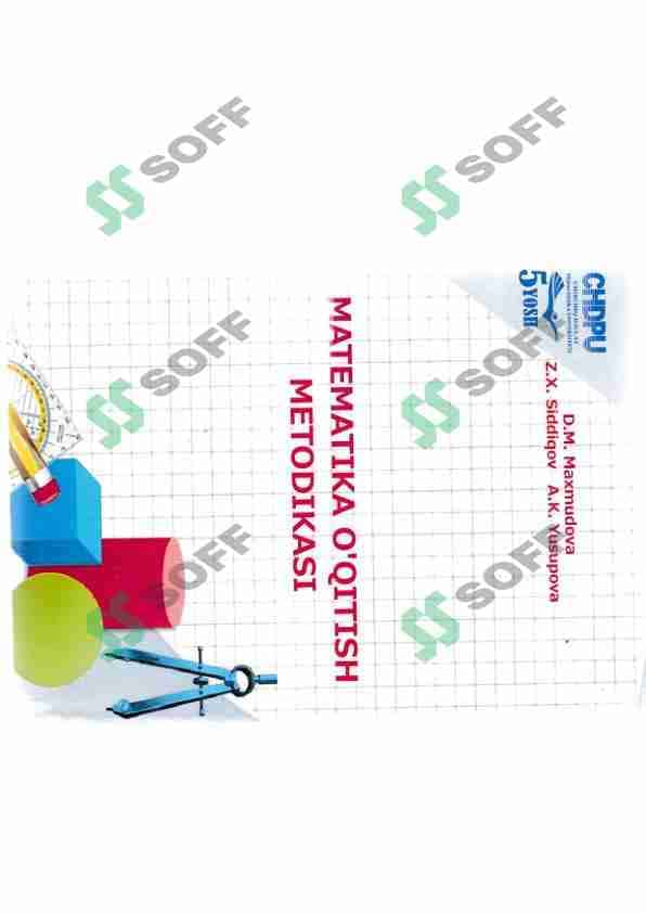 Matematika o'qitish metodikasi