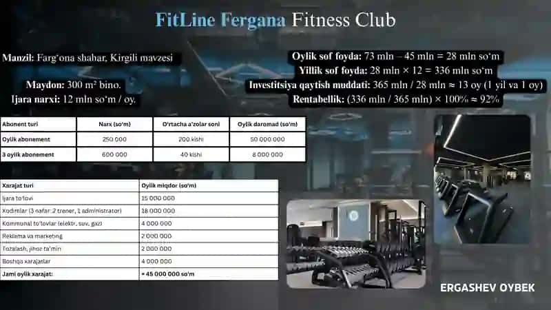 FitLine Fergana Fitness Club