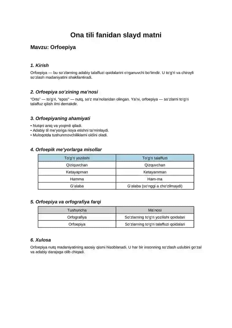 Orfoepiya