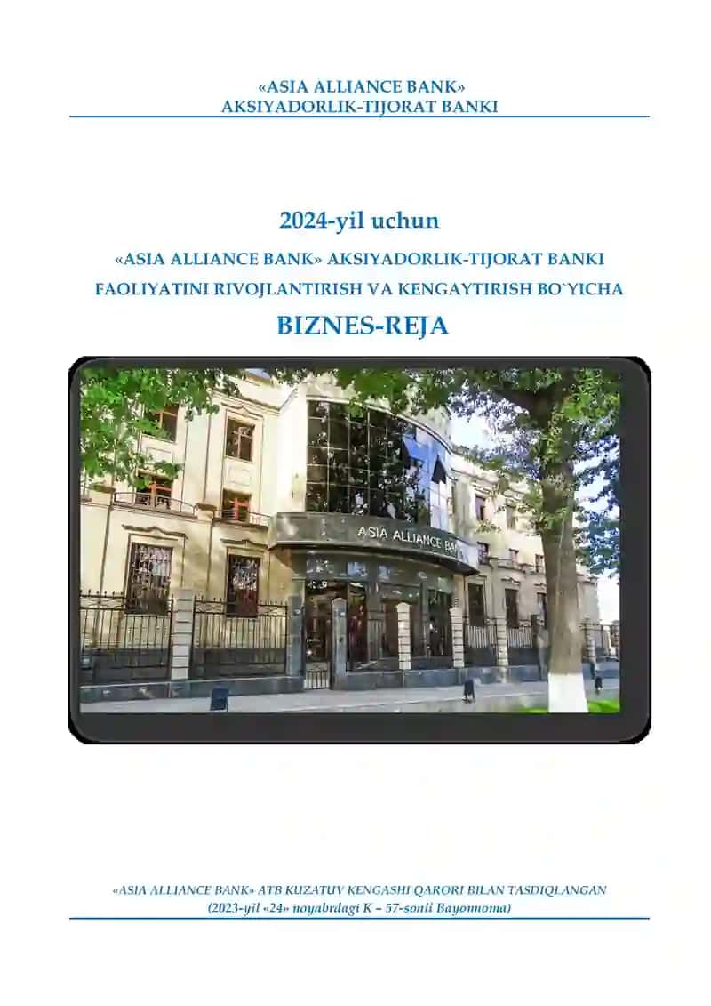 Biznes reja 2026 uchun