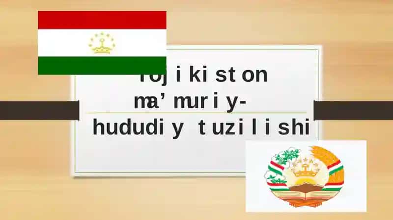 Tojikistonmaʼmuriy-hududiy tuzilishi
