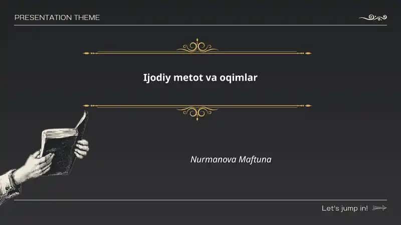Ijodiy metot va oqimlar