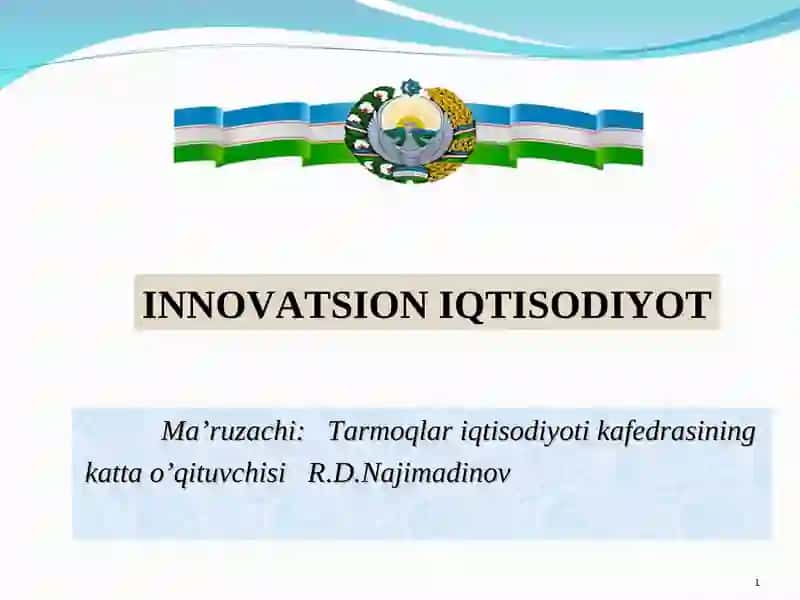 Инноватсион иқтисодиёт