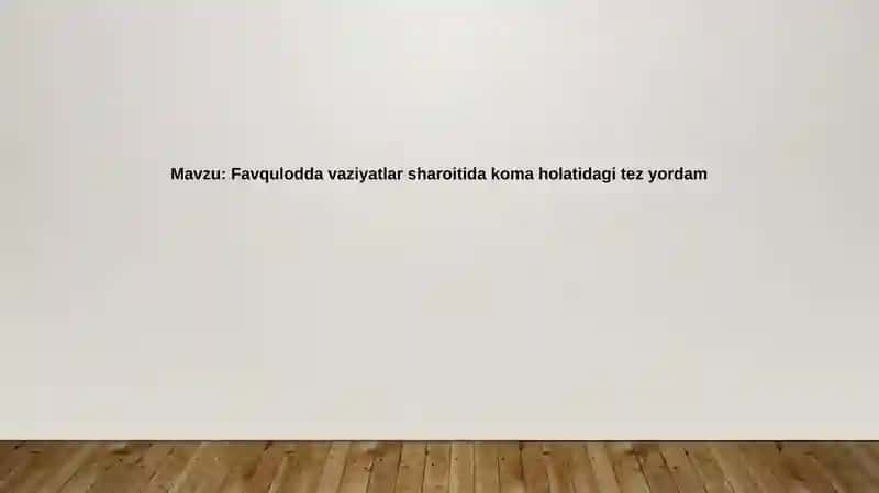 Komatoz bemorlar