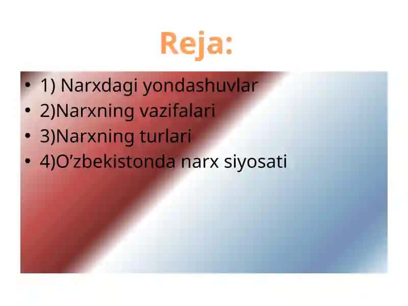 O’zbekiston narxsiyosati