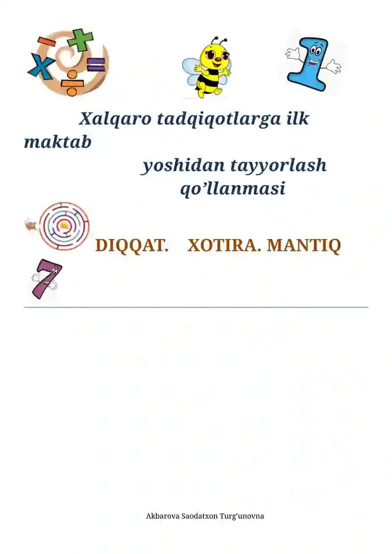 Xalqaro tadqiqotlarga ilk maktab yoshidan tayyorlash