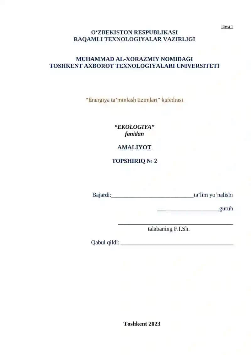 Atrof-muhitga ta’sirini baholash