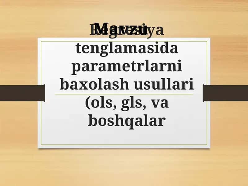 Regresiyat englamasi