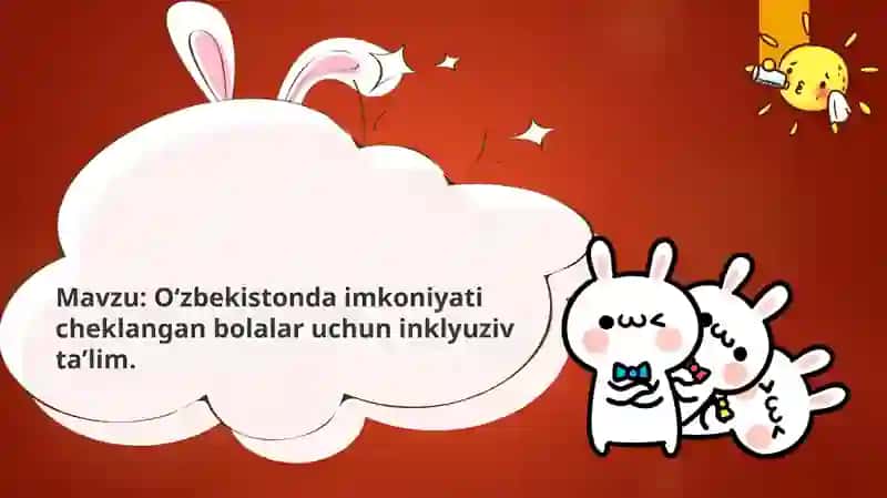 Oʻzbekistondaimkoniyaticheklanganbolalaruchuninklyuzivtaʼlim