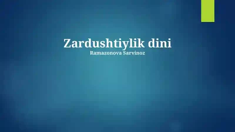 Zardushtiylik dini