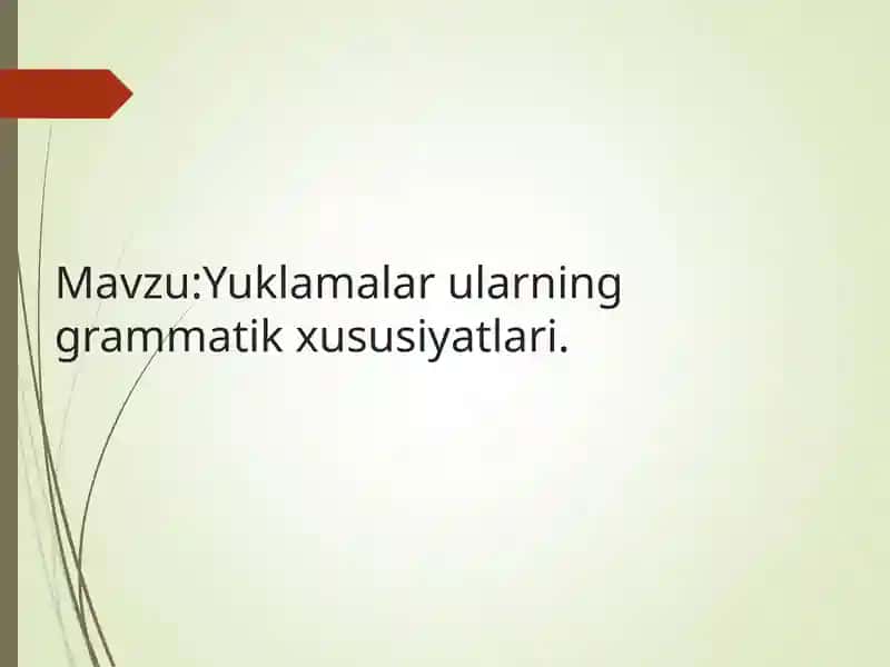 Yuklamalar