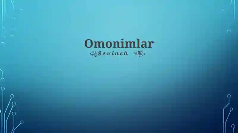 Omonimlar
