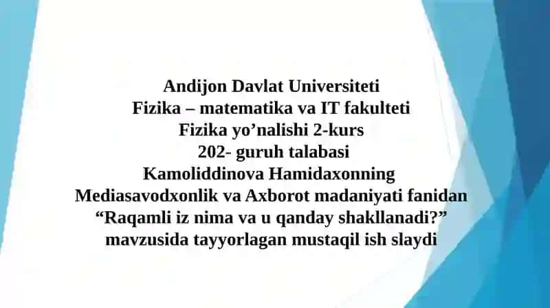 Raqamli iz