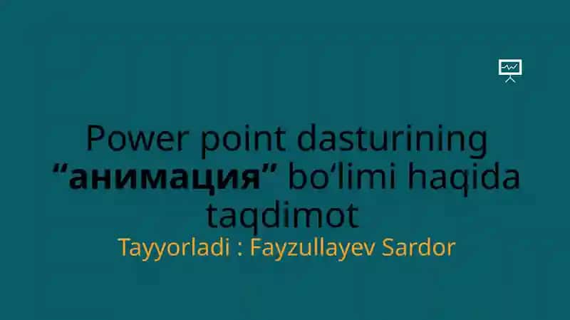 PowerPoint Animatsiyasi