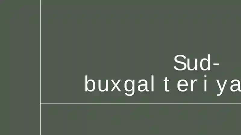 Sud-buxgalteriya ekspertizasi