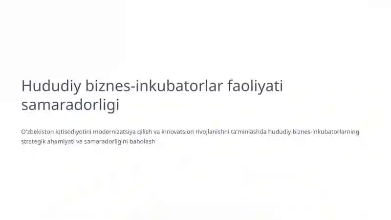 Biznes-inkubatorlar