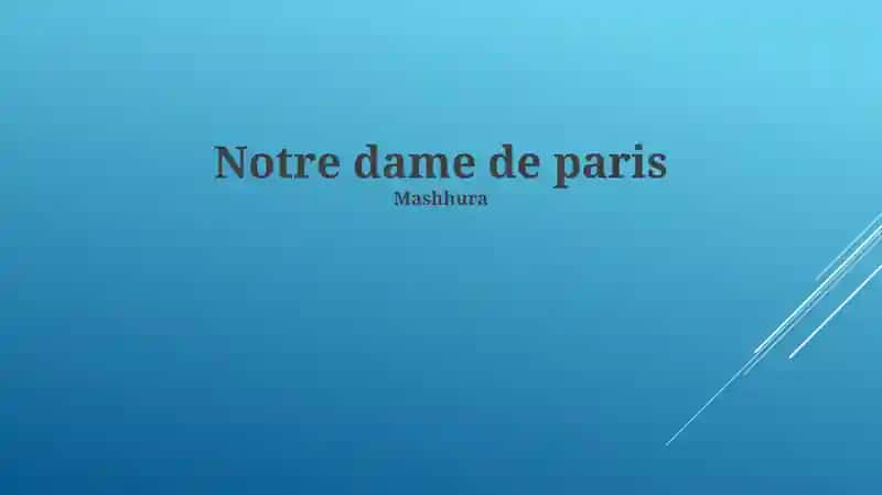 Notre dame de paris