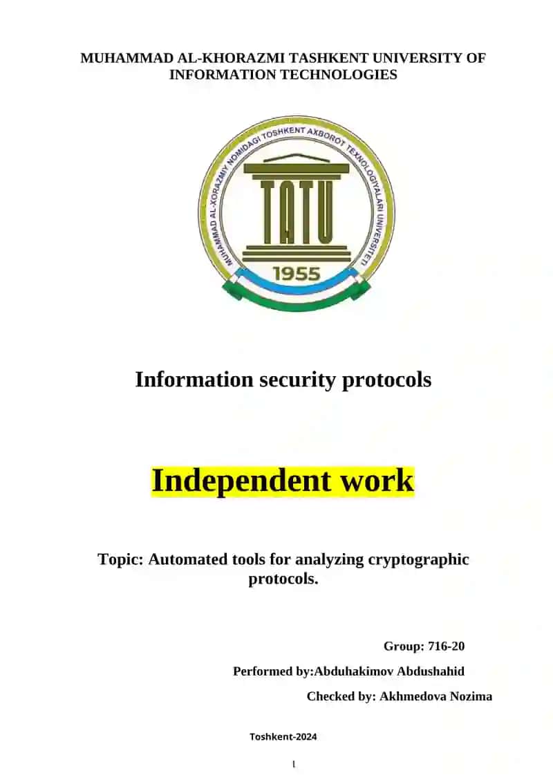 Automated tools for analyzing cryptographic protocols