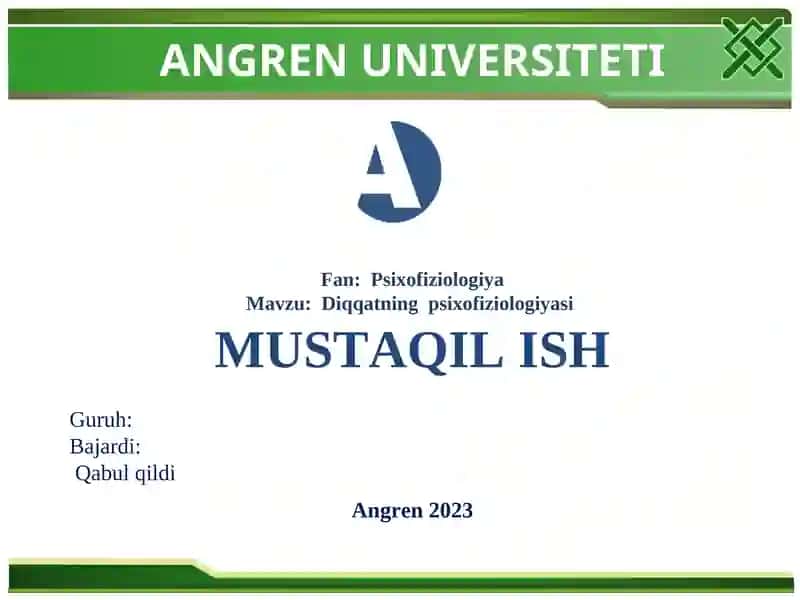 Diqqatning psixofiziologiyasi