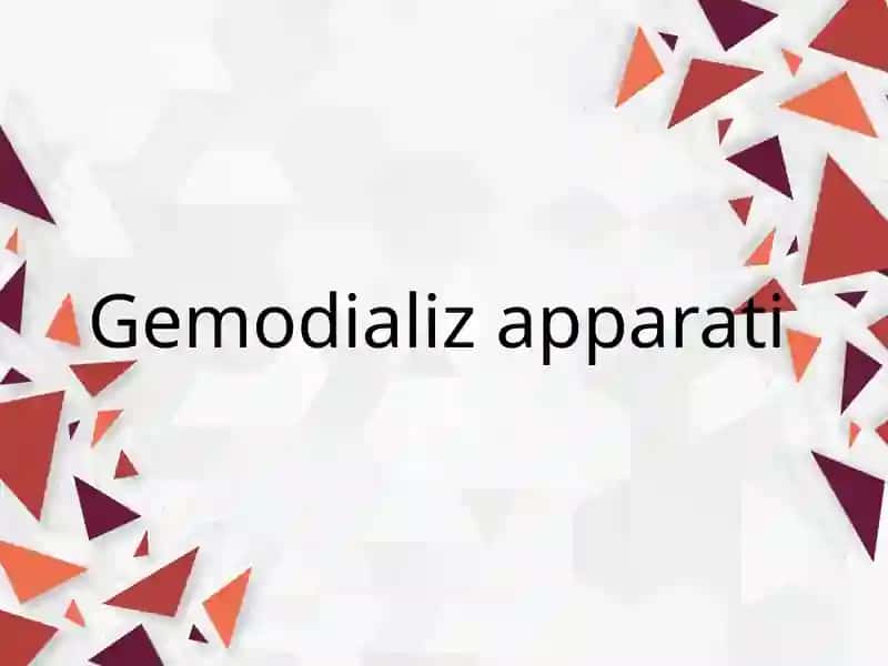 Gemodializ apparati