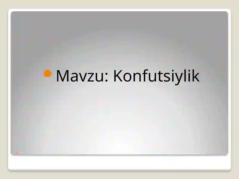 Konfutsiylik