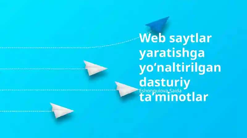 Veb-saytlar yaratish dasturlari