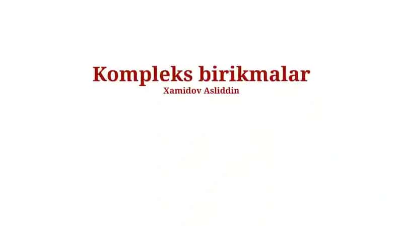 Kompleks birikmalar