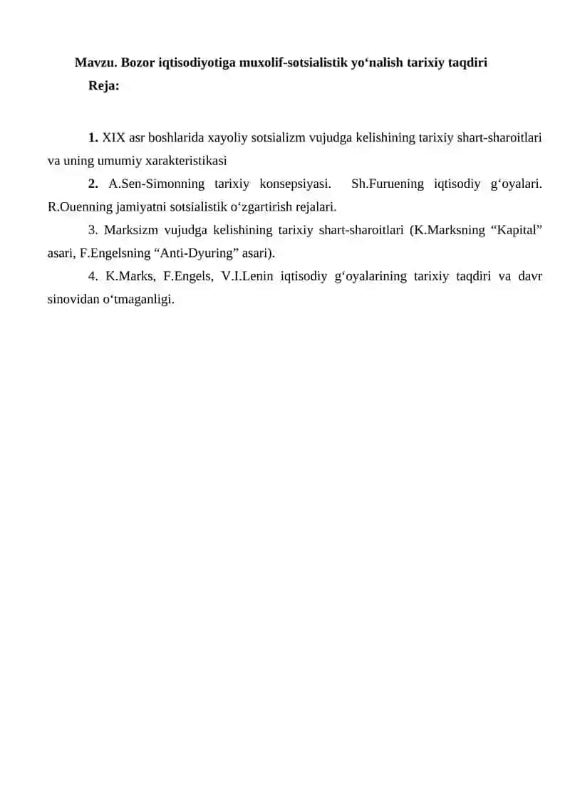 Xayoliy Sotsializm Tarixi
