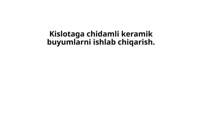 Kislotagachidamlikeramikbuyumlar