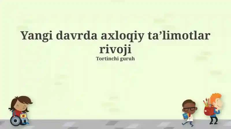 Globallashuv va axloqiy qadriyatlar