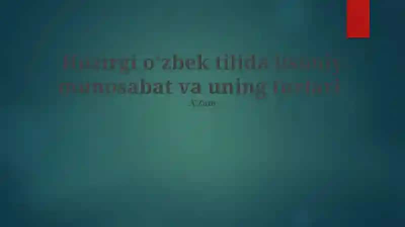 Oʻzbek ogʻzaki nutqini oʻrganish metodlari