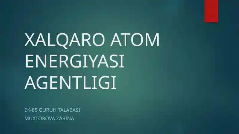 Atom energiyasi agentligi