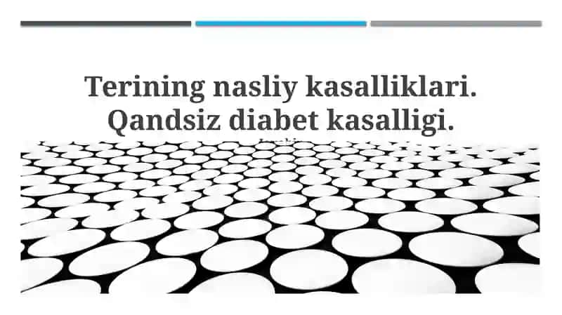 Terining nasliy kasalliklari