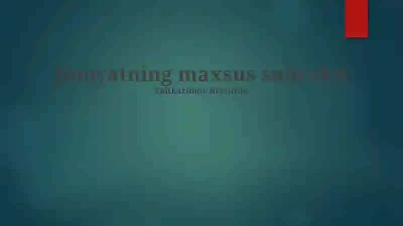 Jinoyatning maxsus predmeti