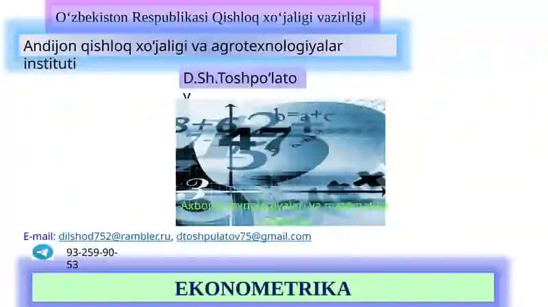 EKONOMETRIKA