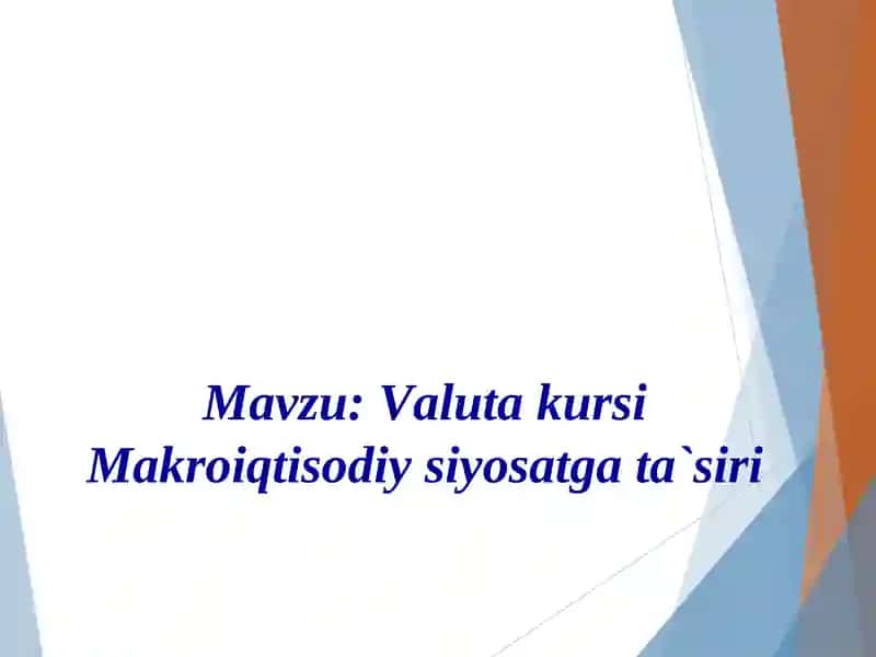 Valuta kursi