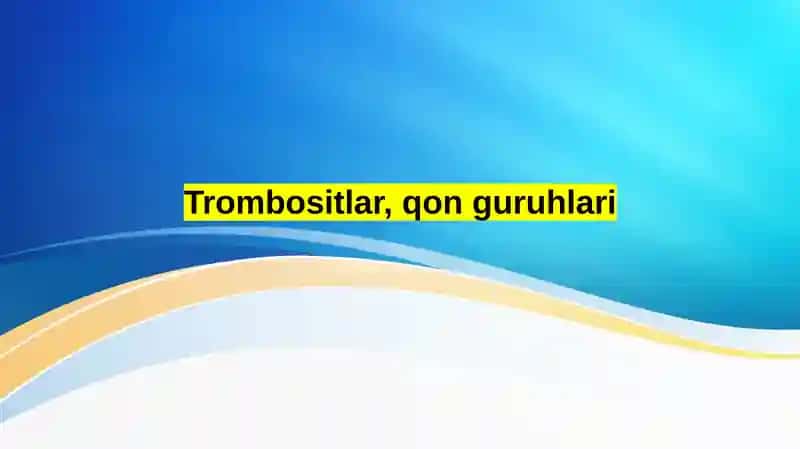 Trombositlar, qon guruhlari
