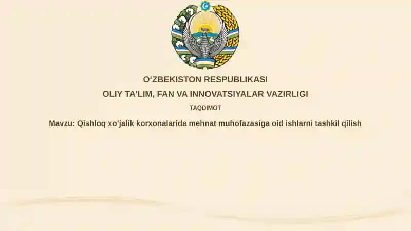 Mehnat muhofazasining tashkiliy asoslari va vazifalari