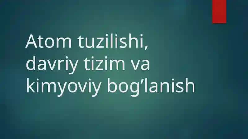 Atomtuzilishi