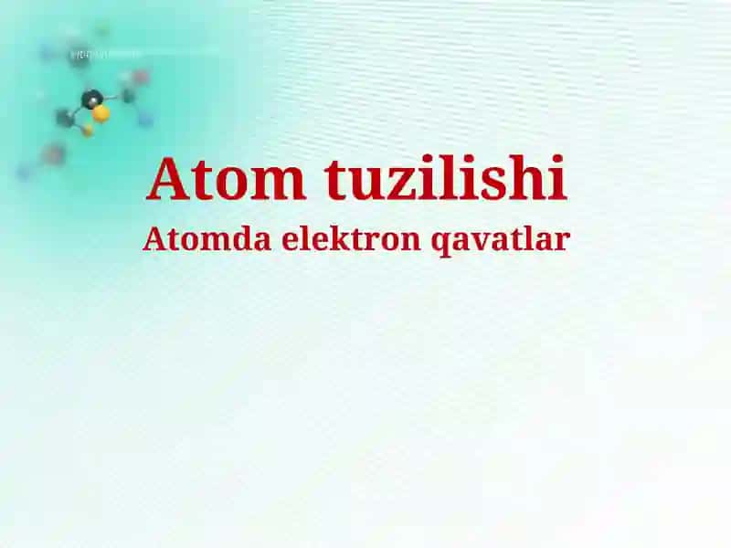 Atomtuzilishi