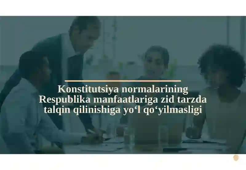 Konstitutsiyaning Respublika manfaatlarini qat'iy tadqiq etishga doir tadqiqot ishi