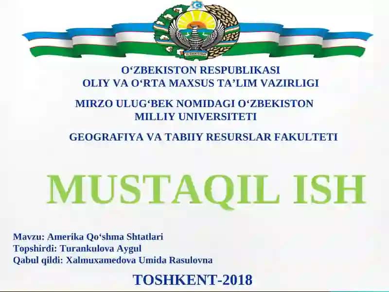 Amerika Qo‘shma Shtatlari