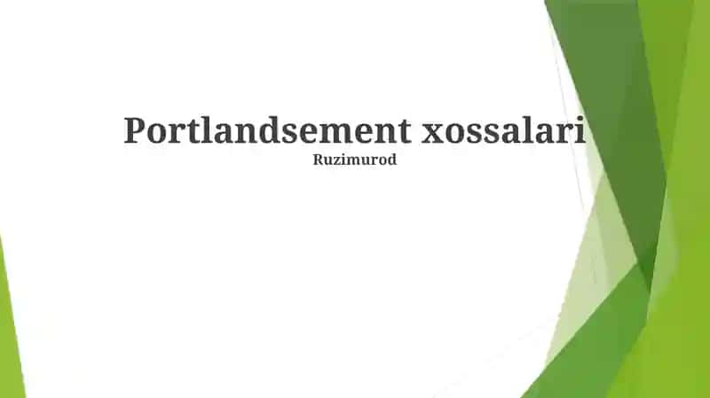 Portlandsement xossalari