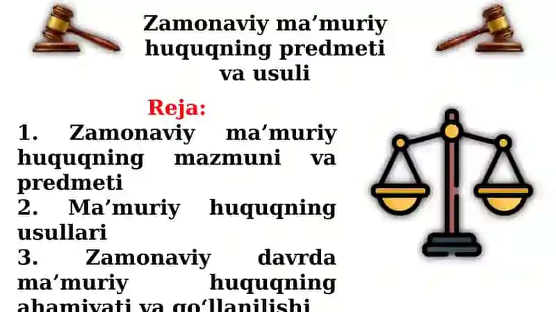 Zamonaviy ma’muriy huquq