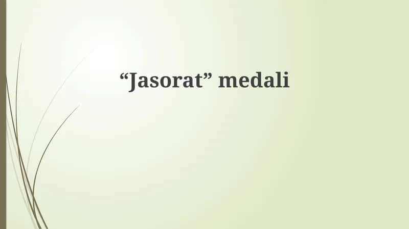 Jasorat medali