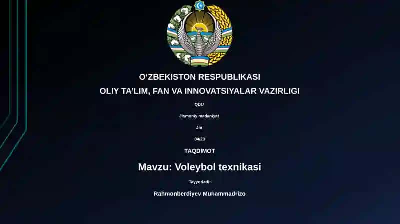Voleybol texnikasi
